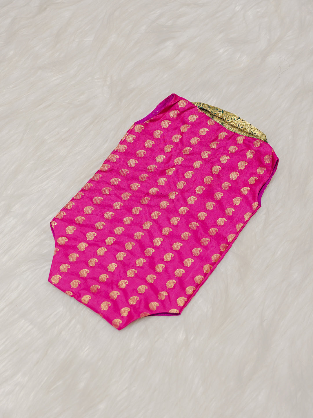 Pink Boy Romper with Zari Motifs