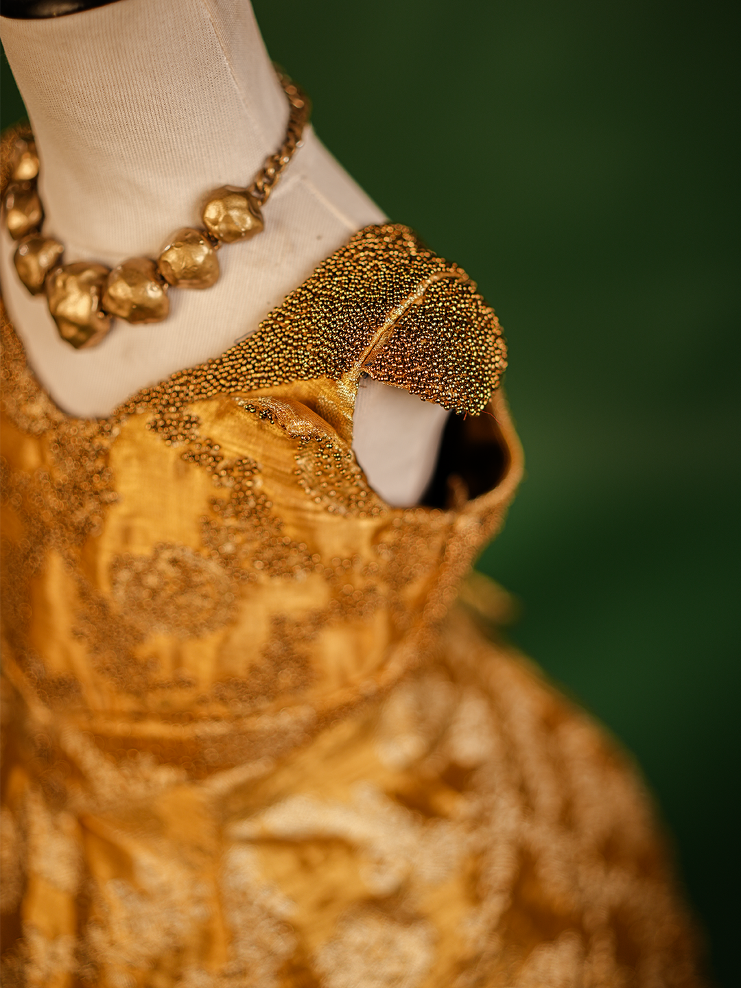 Luxury Gold Birthday Gown for Girls
