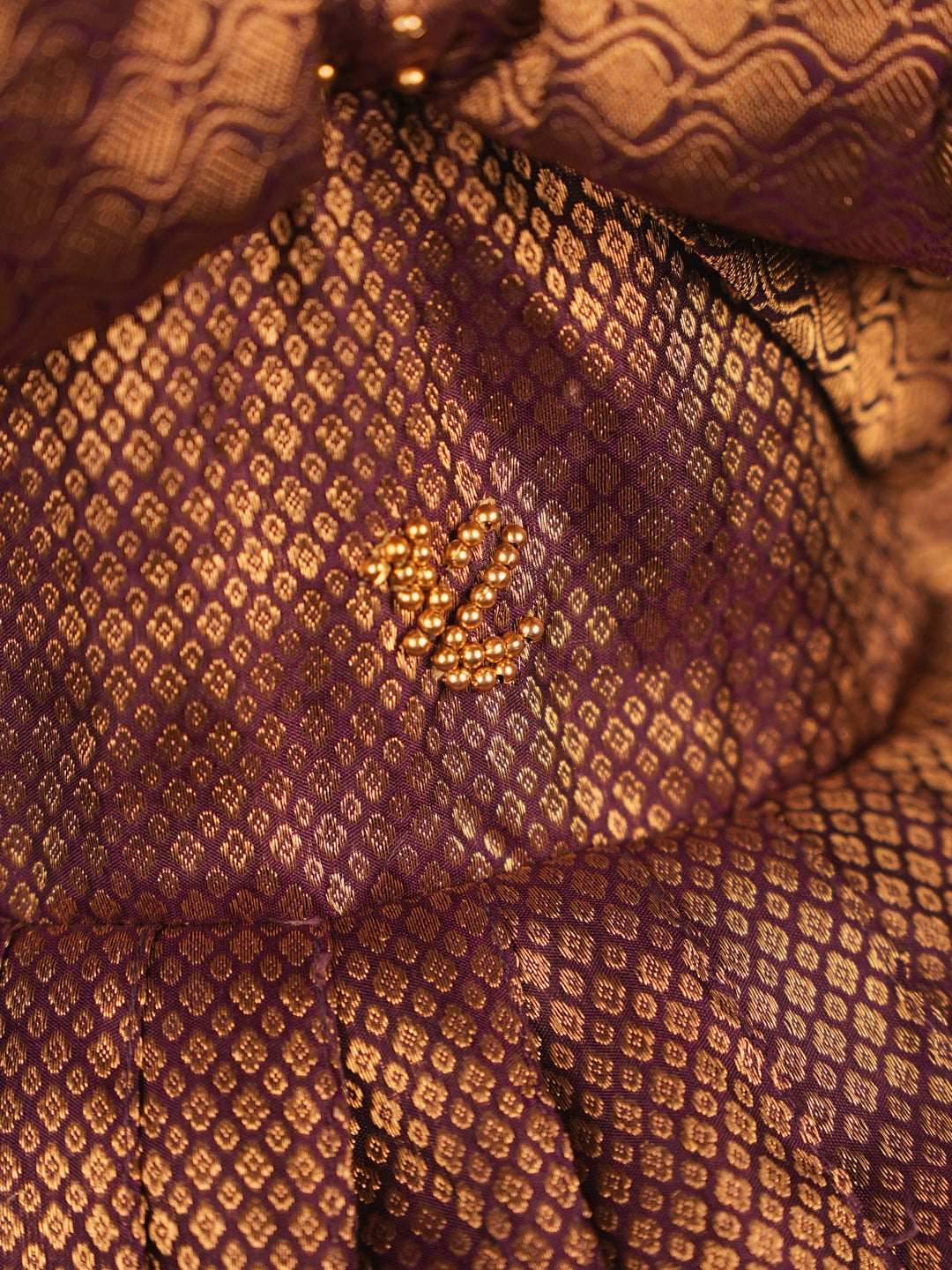 Royal Purple Pattu Gown – Bold & Beautiful for Baby Girls