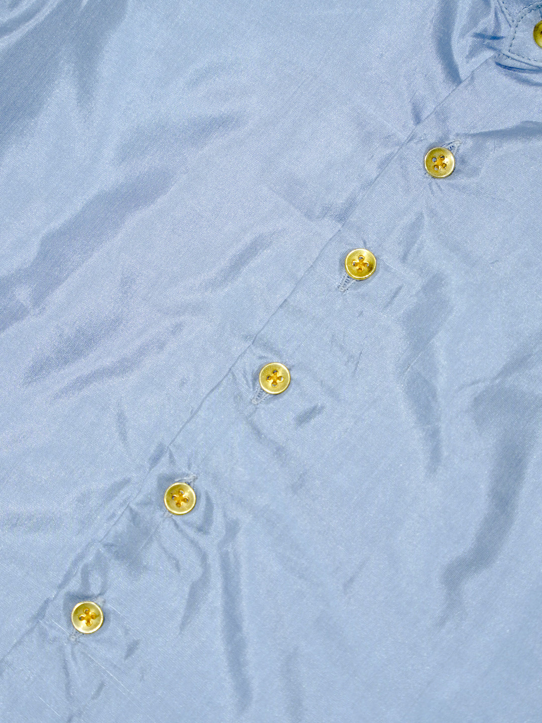 Silver Grey Kanchipuram Silk Boys Shirt